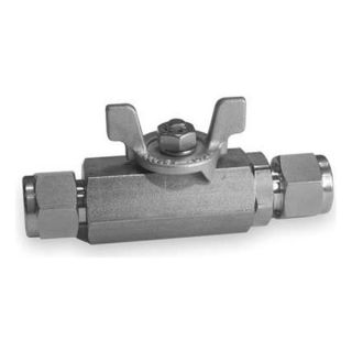 Ham Let H 700 SS L 3/8 BH Ball Valve, 3/8 In, Tube, 2000 PSI