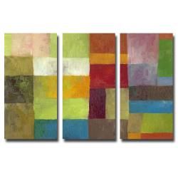 Michelle Calkins Abstract Color Panels IV Canvas Art Set