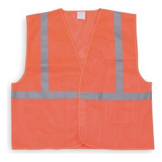 Condor 1YAD6 High Visibility Vest, Class 1, XL, Orange