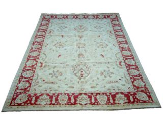 Iranian Vegetable dyed Ivory/ Red Rug (12 x 175)