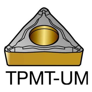 Sandvik Coromant TPMT 2(1.5)1 UM 1025 Turning Insert, TPMT 2(1.5)1 UM 1025, Pack of 10