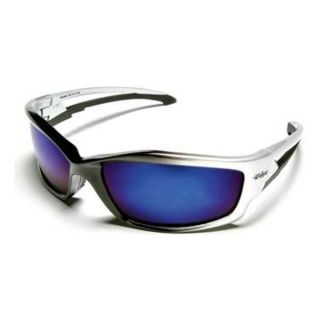 Edge Eyewear SK118 Safety Glasses, Blue Mirror, Scrtch Rsstnt