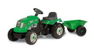Smoby 7600033329   GM Traktor mit Anhänger, grün 
