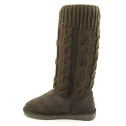 Bearpaw Womens Cresent Brown Chocolate Boots