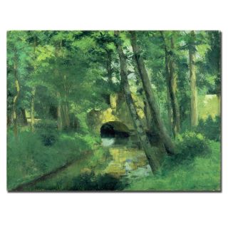 Camille Pissarro The Little Bridge Pontoise 1875 Canvas Art