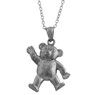 Sterling Silver 18 inch Bear Necklace