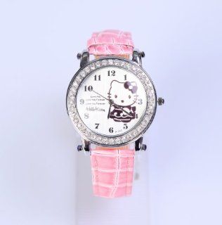 Hello Kitty Armbanduhr Armband Uhr Strass Rosa Spielzeug