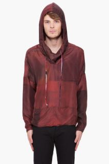 Paul Smith  Ox Blood Hooded Silk Jacket for men