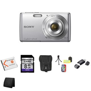 Sony Cyber Shot DSC W620 14.1MP Silver Digital Camera 8GB Bundle Today