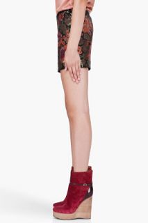 Haute Hippie Floral Sequin Mini Skirt for women
