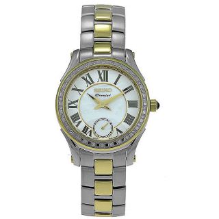 Seiko Womens Premier Two tone Steel Diamond Watch