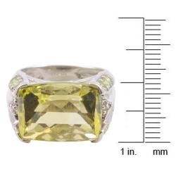Michael Valitutti 14k Gold Oro Verde, Chrysoberyl and Diamond Ring