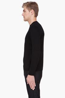 Mugler Black Cutout Front Sweater for men
