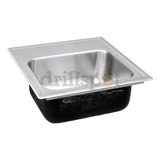 Just Manufacturing SL ADA 1815 A GR 3 5.5 DCR Sink, Ledgeback, 15 In L