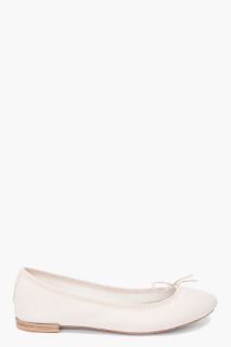 Repetto Beige Leather Ballerina Flats for women
