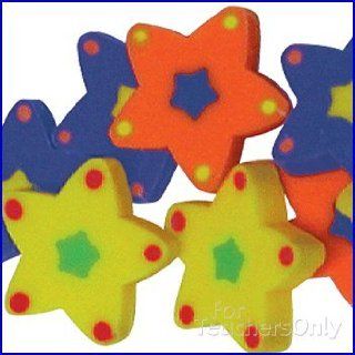 Mini Star Erasers   144 per set