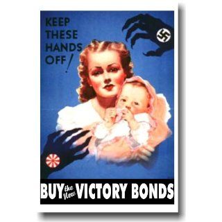Keep These Hands Off   Vintage Reprint Poster Everything