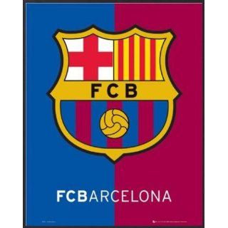 Fußball Mini Poster und Kunststoff Rahmen   FC Barcelona, Wappen (50