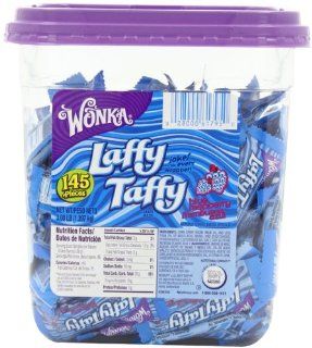 Wonka Laffy Taffy Jar, Blue Raspberry, 145 Count Grocery