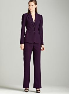 Tahari Grape two button pants suit