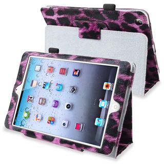 BasAcc Purple Leopard Leather Case with Stand for Apple® iPad Mini