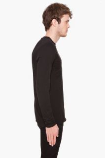 KRISVANASSCHE Black Long Sleeve Shirt for men