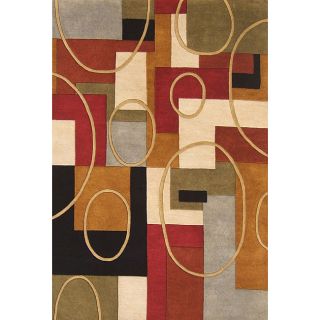 Hand Made Metro Classic Multi color Wool Area Rug (6 x 9) Today $