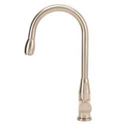 Modern High Arc Pull Down Brushed Nickel Faucet