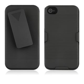 BasAcc Black Swivel Holster with Stand for Apple iPhone 4/ 4S