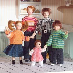 Dolls House Familie 5 Puppen für Puppenhaus 6537 