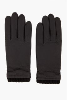 Givenchy Ribbed Leather Gloves for men