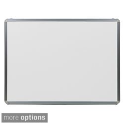 Offex Portable Porcelain Magnetic Marker Board with Aluminum Frame